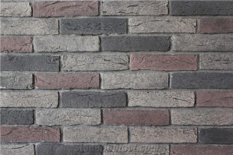 Cheap Artificial Bricks Stone,Light Weight Cultured manufactured Stone,Non-Fading Fake Stone,Manufactured Stone Bricks for Interior/Exterior Wall Decoration