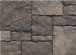 China Cultured Stacked Stone Veneer Wall Covering,Non-Fading Manufactured Ledgestone,Artificial Castle Stone Veneer