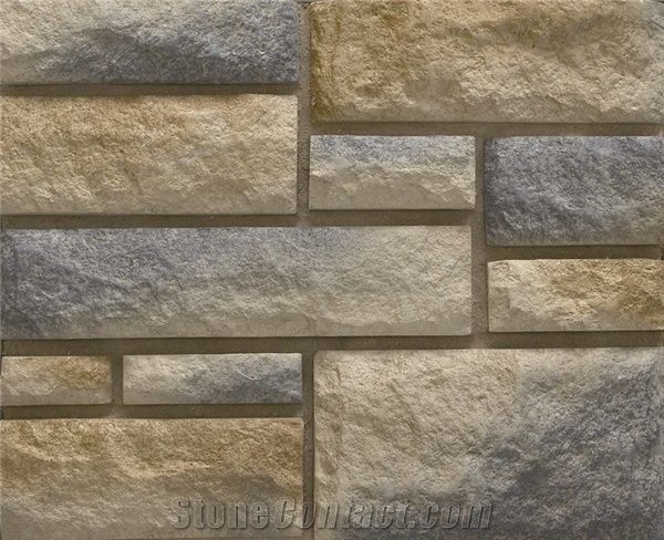 China Factory Artificial Cultured Stone Veneer Non Fading Faux Stacked High Similar To Natural Of Manufactured Castle For Exterior Wall Stonecontact Com - Fake Stone For Exterior Walls