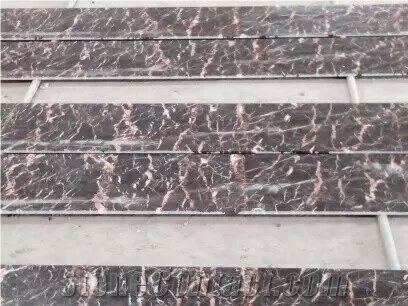 China Montmartre Marble Steps,Polished Guangxi Black Montmartre Marble Stair Treads,Non-Slip Guangxi Montmartre Marble Staircase & Riser,Quality Montmartre Marble Stair