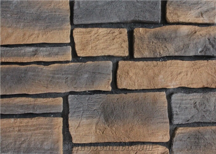 China Pumice Composed Cement Cultured Manufactured Fieldstone Veneer,Western Style Castle Rock Stone Veneer,Antique Artificial Stacked Stone Veneer for Exterior Building Wall Covering