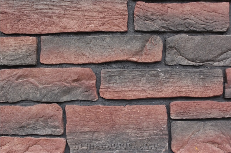China Pumice Composed Cement Cultured Manufactured Fieldstone Veneer,Western Style Castle Rock Stone Veneer,Antique Artificial Stacked Stone Veneer for Exterior Building Wall Covering