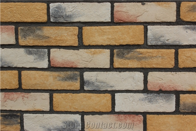 BRIK by Quality Stone  Old School Yellow Faux Brick Panels