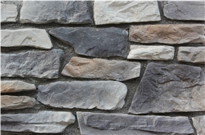 Cultured Stone Castle Rock Veneer,Manufactured Field Stone,Factory Direct Fake Stacked Stone Veneer,Manufactured Ledge Stone