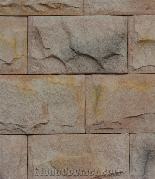 Decorative Mushroom Artificial Stone, Outdoor Tiles For Wall Cladding
