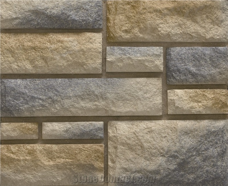 Faux Field Stone,Decorative Fake Stone Wall Tiles,China Foshan Cultured Stacked Stone Veneer,Manufactured Ledgestone