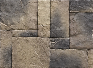 Foshan Factory Cheap Price Grey Cultured Castle Stone,Decorative Outdoor Manufactured Ledge Stone Wall