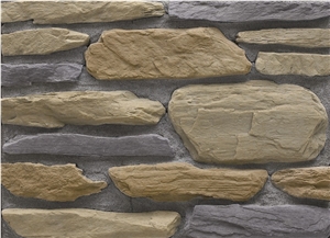 Foshan Light Weight Manufactured Stone Fieldstone, Cultured Fake Stone Veneer Loose Ledge Stone for Stone Wall Decor,Freeze Resistant Faux Castle Stone Veneer