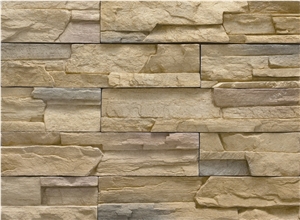 Guarantee Quality Factory Price White Color Cultured Stacked Stone Veneer,Non-Fading Manufactured Ledgestone Veneer for Tv Background Wall Decor