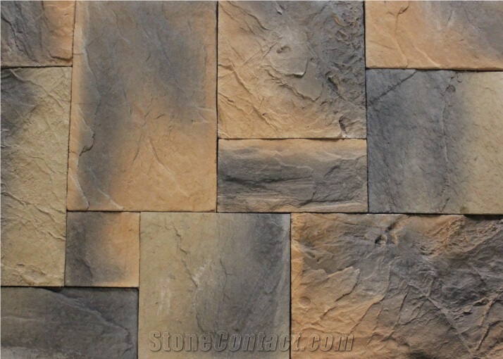 Hot Seller Artificial Stone Veneer,Foshan Factory Cultured Stacked Stone Veneer,Manufactured Ledgestone,Fake Wall Stone Panel
