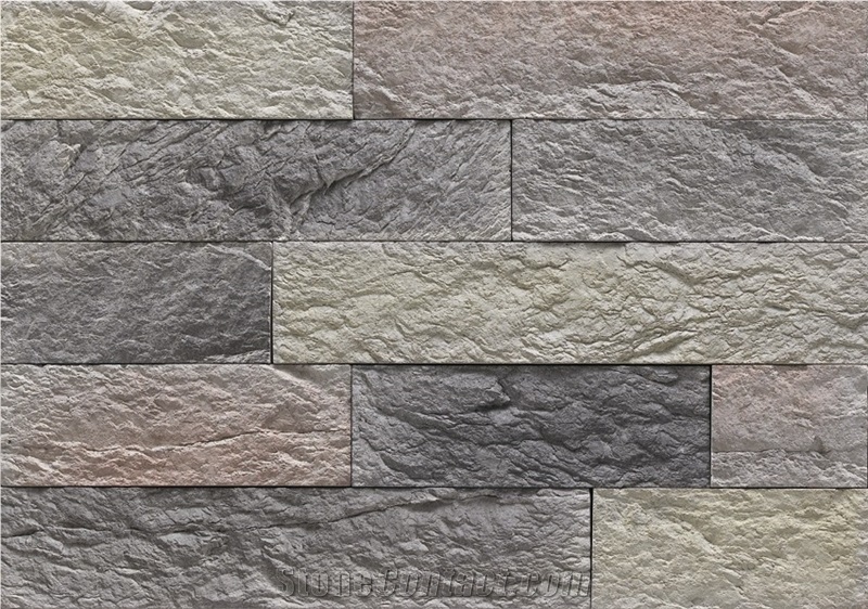 Interior Decorative Wall Panels Cultured Stone Veneer Covering Manufactured Ledge Cladding Good Quality Fake From China Stonecontact Com - Imitation Stone Decorative Wall Panel