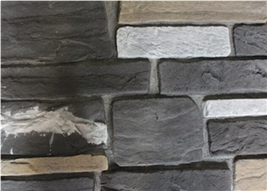 Light Weight Waterproof Cultured Stone Fieldstone,Interior Exterior Manufactured Stacked Stone Veneer,High Quality Faux Stone Castle Rock Veneer