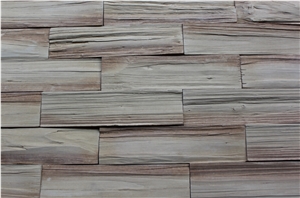 Newest Technology Culture Wooden Stacked Stone Veneer ,Water Resistant Faux Wood Vein Stone Veneer,Artificial Cedar/China Fir Wood Grain Ledge Stone for Wall Decor