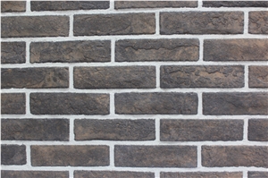 Nice Black Color Cheap Fake Stone Bricks, Building Stones,Labor Saving Quality Artificial Bricks Ledge Stone,Man Made Stacked Stone Walling Tiles for Hotel Wall Decor