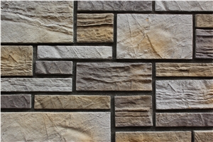 Quality Fake Stone Veneer,China Manufactured Stacked Stone Veneer for Wall Cladding,Non-Fading Cultured Castle Stone Veneer