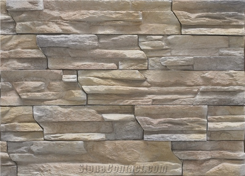 Saving Money and Time and Safe Installation Artificial Cultured Stone Veneer,Ledgestone Price,Manufactured Stacked Stone Veneer