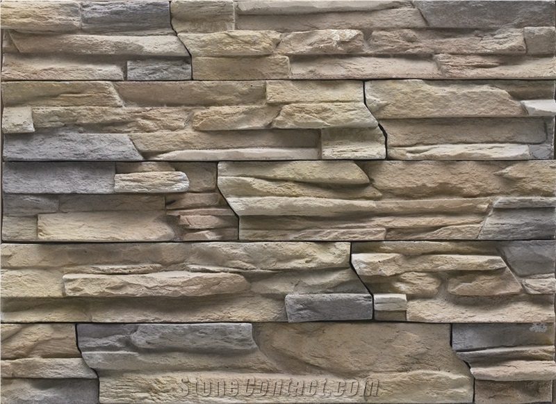 Saving Money and Time and Safe Installation Artificial Cultured Stone Veneer,Ledgestone Price,Manufactured Stacked Stone Veneer
