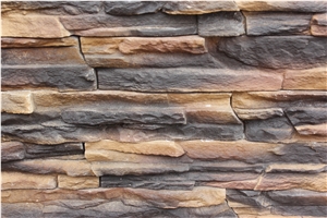 Wholesale Decorative Fake Stone Cultured Stone Veneer,Natural Look Exterior Wall Manufactured Stacked Stone Veneer for Villa Decor