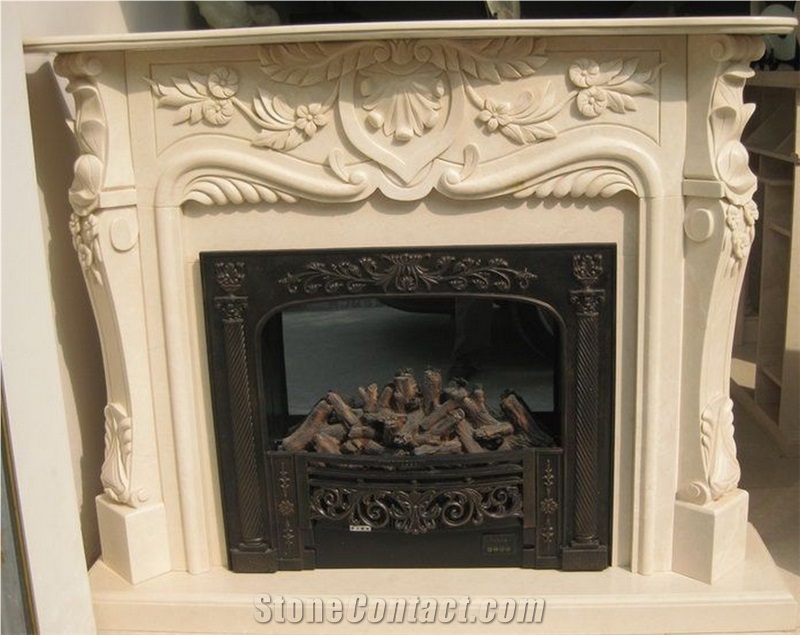 Popular Sale Marble Stone Carving Fireplace