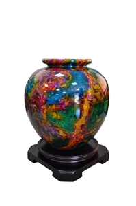 Seven Coloured Jade Stone Vase