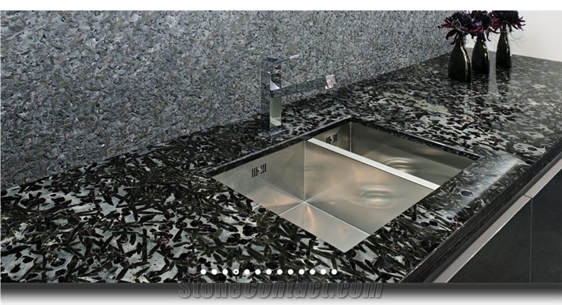 Matrix Granite Kitchen Countertop, Black Granite Kitchen Countertops Brazil