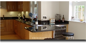 Star Galaxy Granite Kitchen Countertop, Black Granite Kitchen Countertops