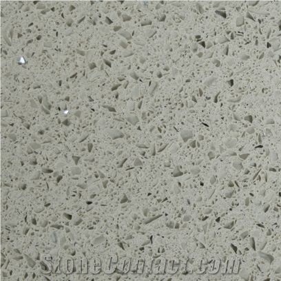 Unistone Compound Stone Quartz Surface Bianco Galactica, Grey Quartz Stone Tiles & Slabs