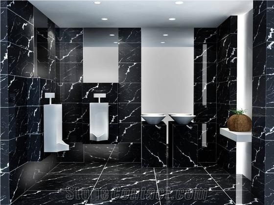 Black Marquina Marble Slabs & Tiles,Chinese Negro Marquina,China Negro Marquina,Black Marble ,Chinese Black Marble Slab Tile Skirting