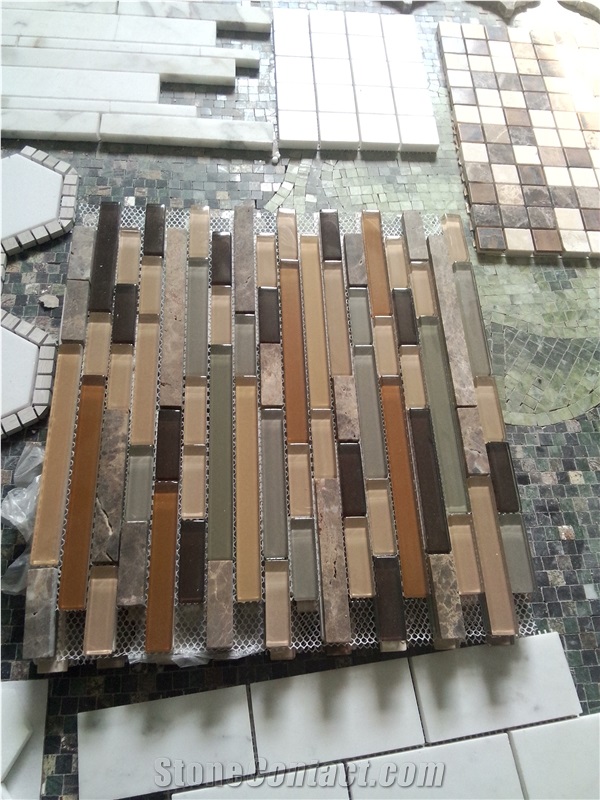 China Multicolor Marble Wonderful Mosaic Tiles for Wall, Floor Decoration