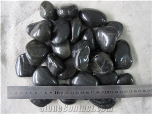 High Polished Black Pebbles, Aa Grade Natural Pebbles