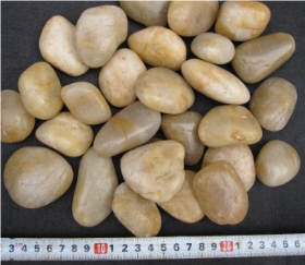 Yellow Pebble ,Beige Aggregates, Flat Pebble ,Yellowish Gravel ,Beige River Stone, Yellow Polished Pebbles, Gravel