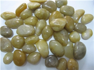 Yellow Pebble ,Beige Aggregates, Flat Pebble ,Yellowish Gravel ,Beige River Stone, Yellow Polished Pebbles, Gravel