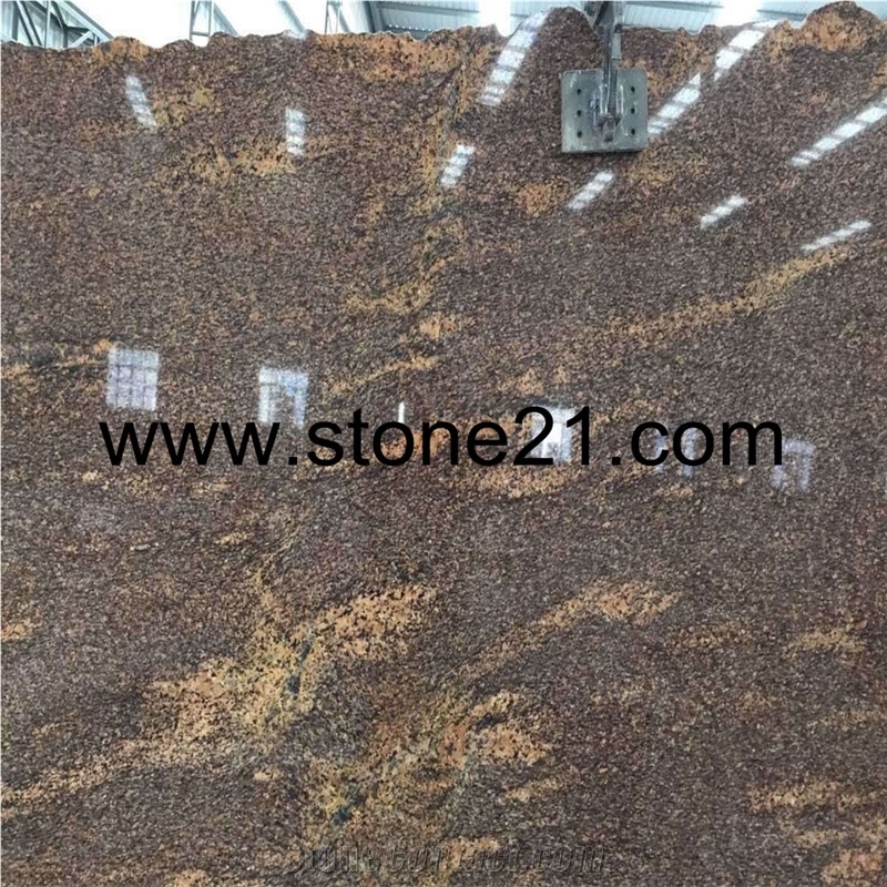 Brazil Giallo California Granite Big Slabs, Brazil Brown Granite