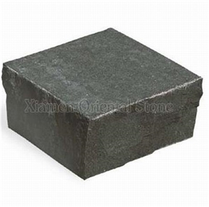 China Black Basalt Outdoor Floor Covering Sawn Edge Cube Stone, Exterior Pattern Paving Sets, Garden Decoration Walkway Pavers, Landscaping Stones Cobble Stone