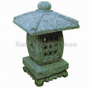 China G632 Grey Granite Garden Lanterns, Exterior Stone Lamps, Japanese Style Natural Surface Lantern, Outdoor Landscaping Stones Lanterns