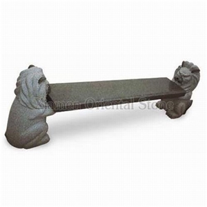 China G654 Granite Garden Sculptured Bench, Exterior Stone Benches Street Furniture, Outdoor Landscaping Stones Park Chairs, Long Bench