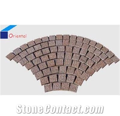 China Granite Garden Decoration Mosaic Paving Stone, Outdoor Floor Covering Cube Stone, Courtyard Road Pavers, Exterior Pattern Walkway Pavers, Landscaping Stone Mosaic Cobble Stone
