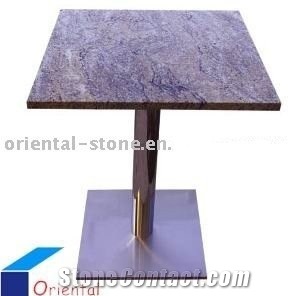 China Granite Garden Polished Square Table, Exterior Stone Tables Indoor Home Furniture, Outdoor Landscaping Stones Park Table