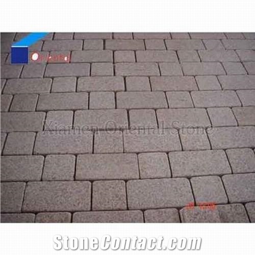 China Granite Garden Stepping Pavements, Paving Stone, Outdoor Floor Covering Cube Stone, Courtyard Road Pavers, Exterior Pattern Walkway Pavers, Landscaping Stone Mosaic Cobble Stone