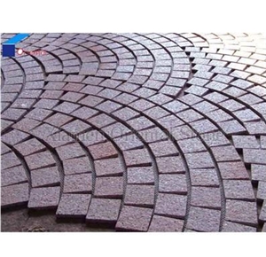 China Granite Outdoor Floor Covering Cube Stone, Garden Decoration Paving Stone, Landscaping Stone Mosaic Cobble Stone, Exterior Pattern Paving Sets, Walkway Pavers, Courtyard Road Pavers