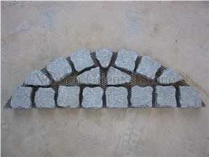 China Grey Granite Outdoor Floor Covering Cube Stone, Garden Landscaping Stone Cobble Stone, Exterior Pattern Paving Sets, Walkway Pavers, Mosaic Paving Stone