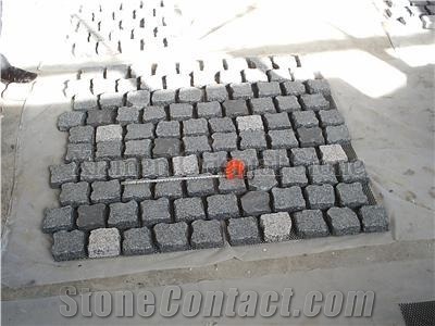 China Grey Granite Outdoor Floor Covering Cube Stone, Landscaping Stone Mosaic Cobble Stone, Exterior Pattern Paving Sets, Walkway Pavers, Garden Decoration Paving Stone