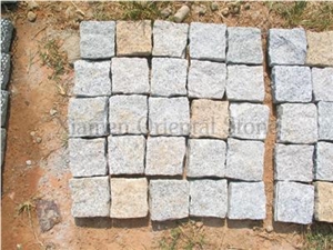 China Grey Granite Outdoor Floor Covering Cube Stone, Landscaping Stone Mosaic Cobble Stone, Exterior Pattern Paving Sets, Walkway Pavers, Garden Paving Stone