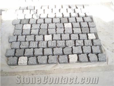 China Grey Granite Outdoor Floor Covering Natural Surface Cube Stone, Exterior Pattern Paving Sets, Garden Decoration Walkway Pavers, Landscaping Stones Mosaic Paving Stone, Cobble Stone