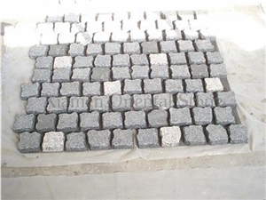 China Grey Granite Outdoor Floor Covering Natural Surface Cube Stone, Exterior Pattern Paving Sets, Garden Decoration Walkway Pavers, Landscaping Stones Mosaic Paving Stone, Cobble Stone