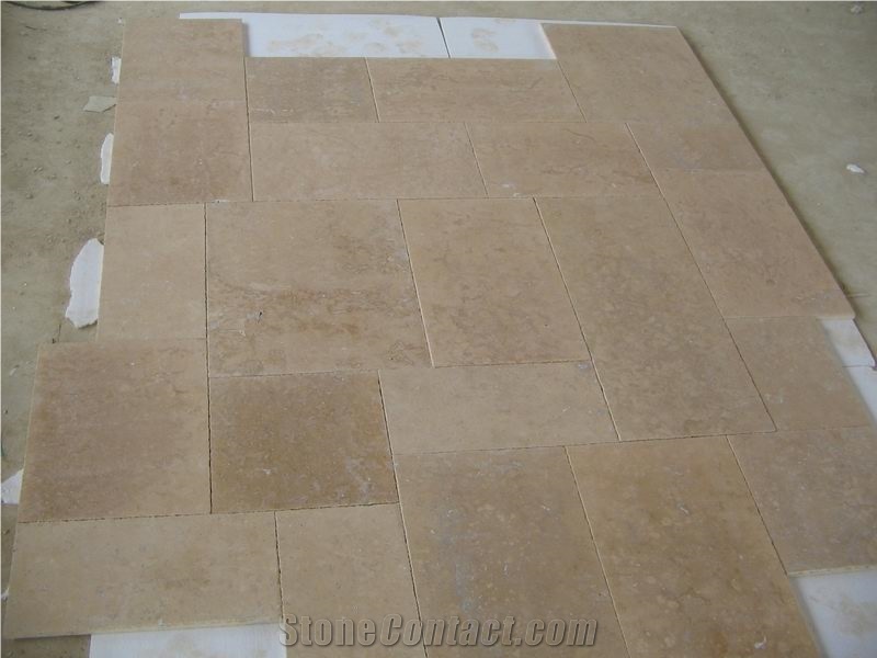 China Limstone Floor Tiles, Wall Tiles, Limestone Pattern Floor Wall Covering, Natural Stone Flamed Slabs, Yellow Limestone Flooring Paving Stone