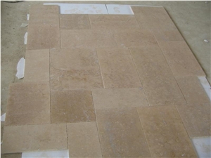 China Limstone Floor Tiles, Wall Tiles, Limestone Pattern Floor Wall Covering, Natural Stone Flamed Slabs, Yellow Limestone Flooring Paving Stone