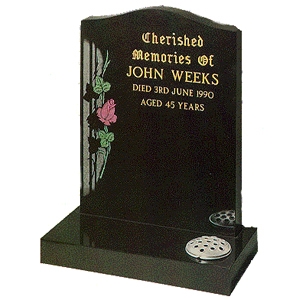 China Shanxi Black Granite Cemetery Engraved Headstones Tombstones, Memorial Stone Gravestones with Polished Base, Custom Tombstone Monument Design, Western American Style Single Monuments