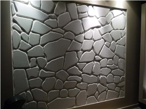 Antik Thasos Marble Polygonal, White Marble Wall Panels