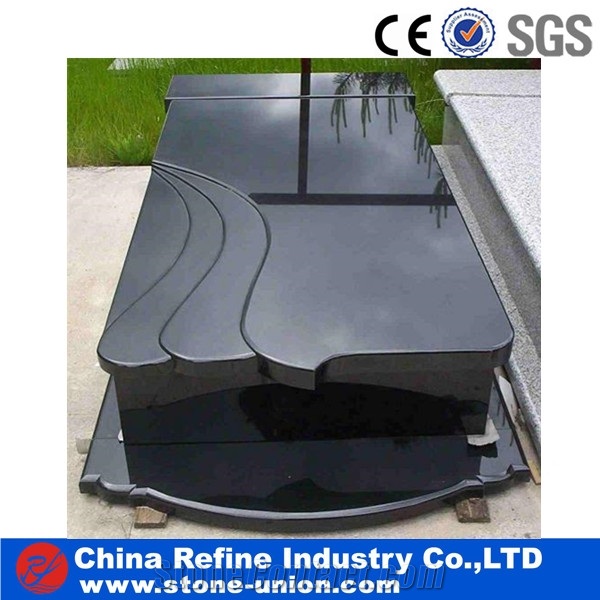 Chinese Cheap Black Monument, Black Granite Monument & Tombstone, Black Poland Gravement & Tombstones for Sale, Monument Cheap Price Exporter
